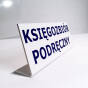tabliczki informacyjne stojące - księgozbiór podręczny