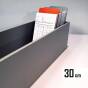 pudełka do kart książki do 30 cm - kolor szary