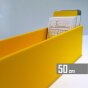 pudełka do kart książki do 50 cm - kolor zółty