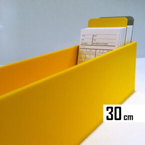 pudełka do kart książki do 30 cm - kolor zółty