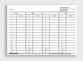 Karta akcesyjna B 114 - miesięcznik