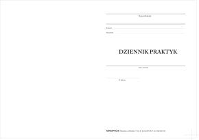 Dziennik praktyk studenta okładka