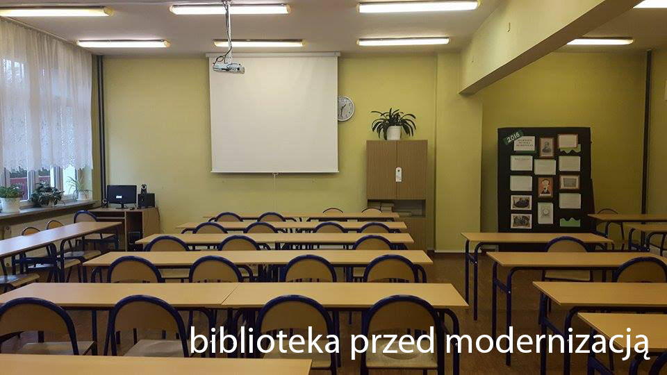 Biblioteka przed modernizacją Biblioteka przed modernizacją