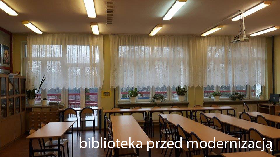 Biblioteka przed modernizacją Biblioteka przed modernizacją