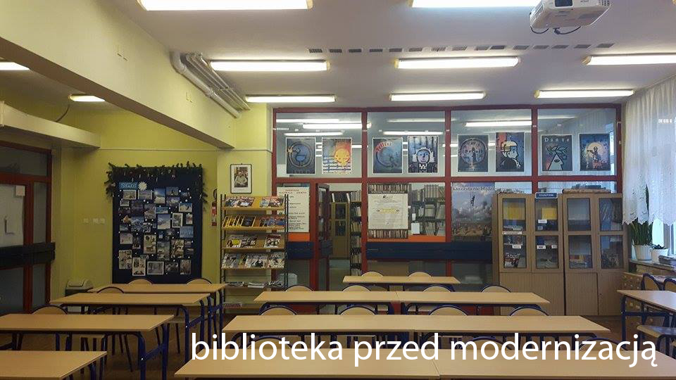 Biblioteka przed modernizacją Biblioteka przed modernizacją